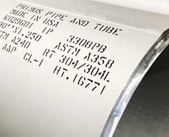 ASTM A358 Tp321 ERW Pipe