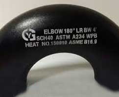 CS 180° Long Radius Elbow