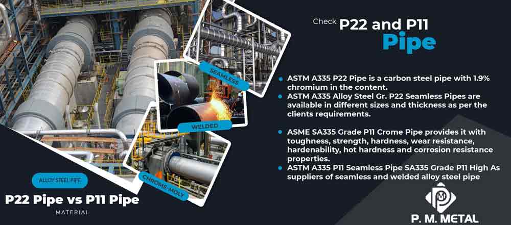 ASTM A335 P22 and P11 Material