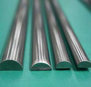 304 SS Half Round Bar